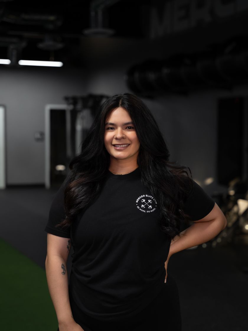 Sophia, head trainer at Merced Elite Gym, a women's-only private training studio in Merced, California